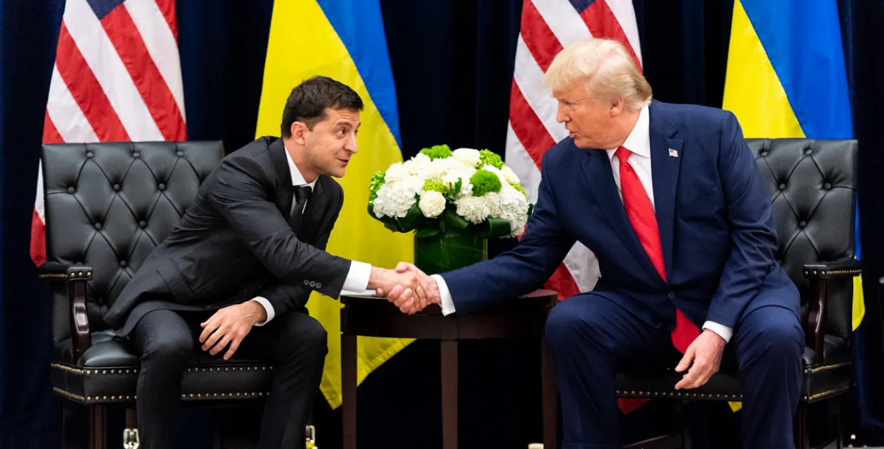 Уладзімір Зяленскі і Дональд Трамп
