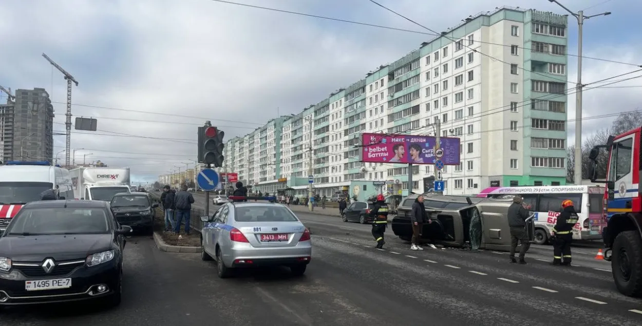 На месцы аварыі
