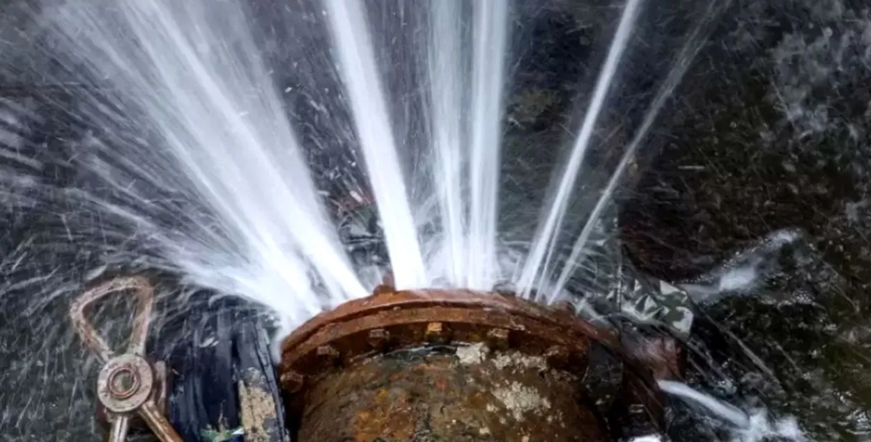 Камунальная аварыя ў Дзяржынску
