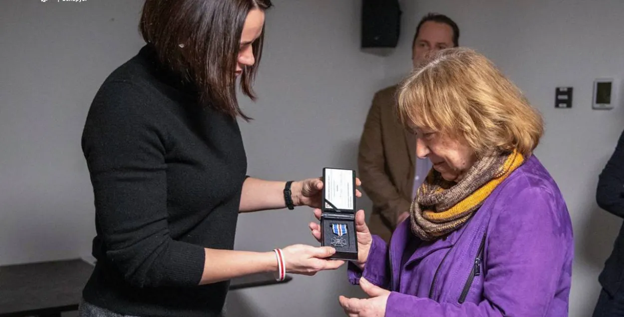 Святлана Ціханоўская і Святлана Алексіевіч
