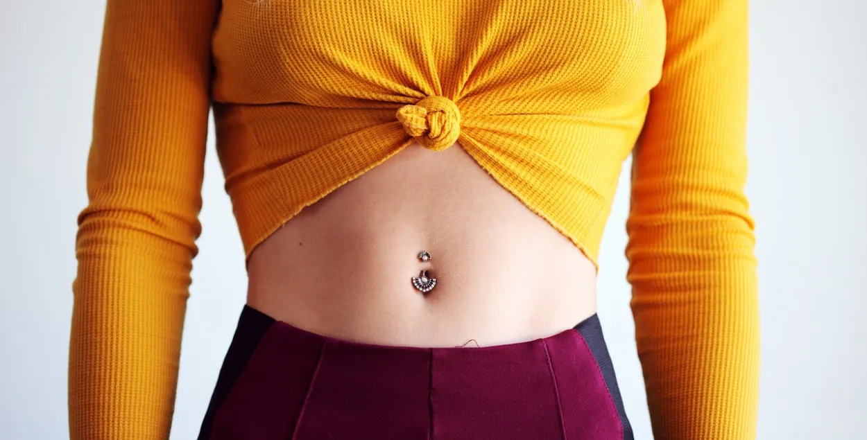 Пірсінг, ілюстрацыйнае фота
