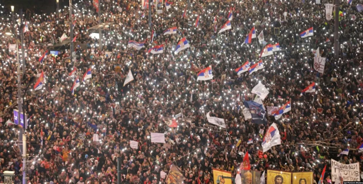 Пратэсты ў Сербіі
