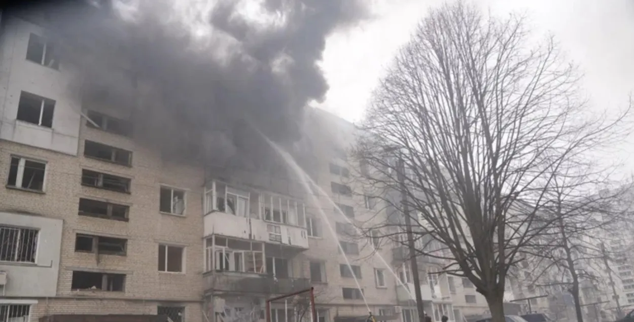 Наступствы расійскага ўдару па Сумах 24 сакавіка
