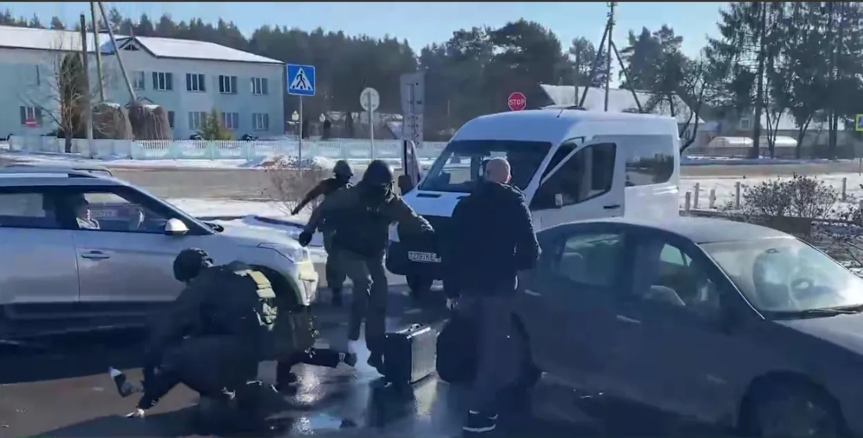 Затрыманне ўкраінца
