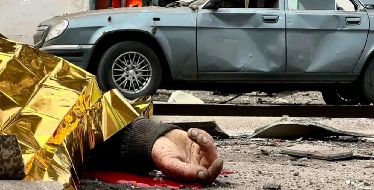 Вынікі расійскай атакі па Крывым Рогу&nbsp;
