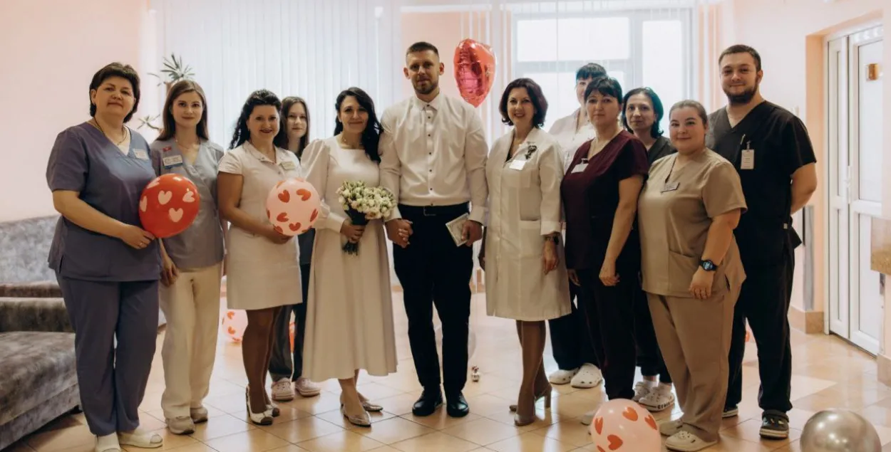 Свадьба в больнице в Гродно
