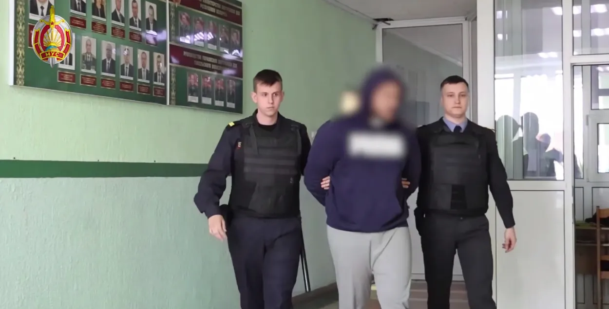 Задержанный участник драки
