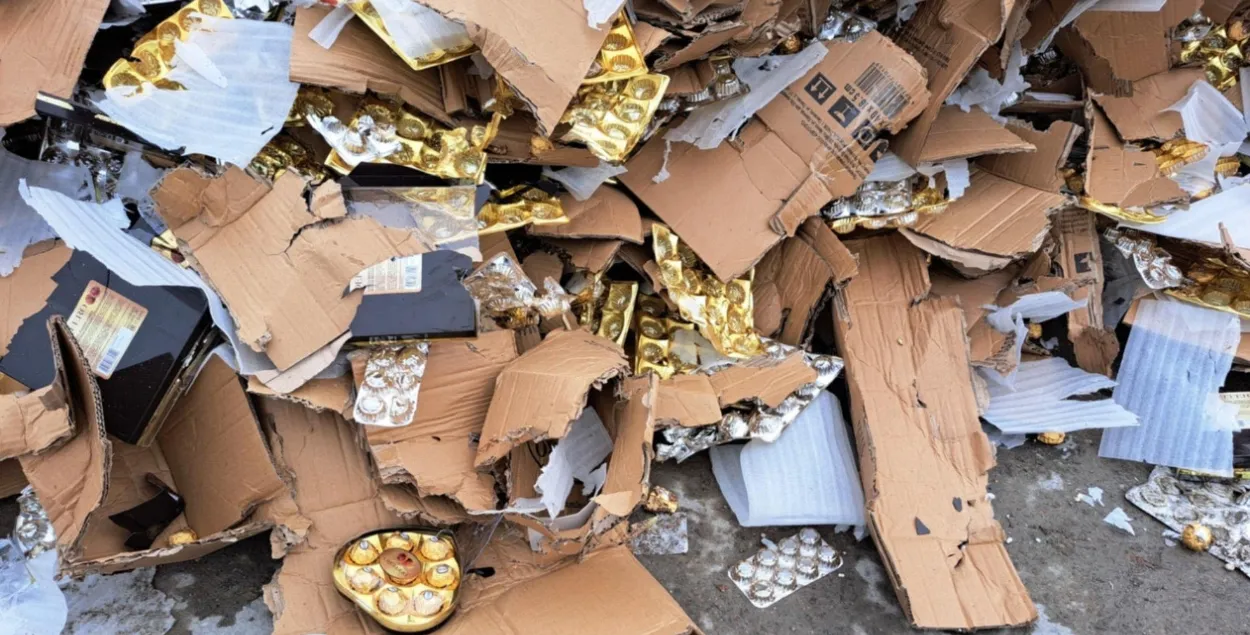 Знішчаныя ў Літве шакаладныя цукеркі
