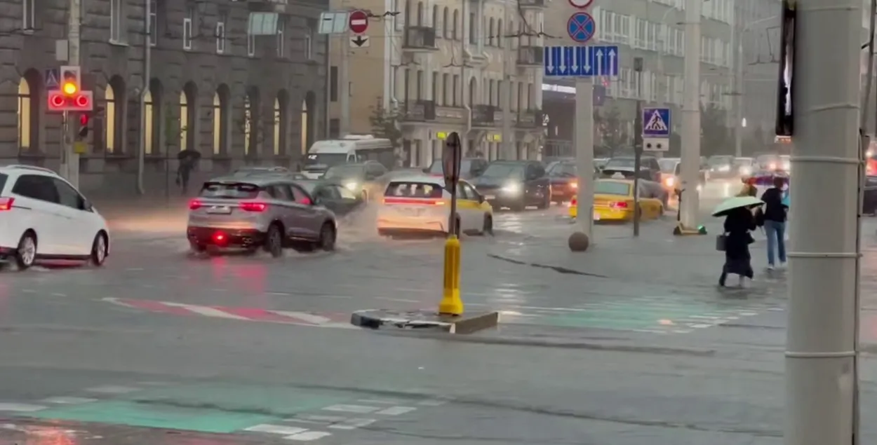 Ливень в Минске
