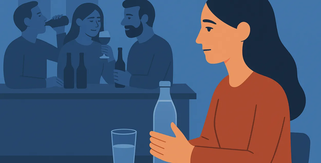 "И периодически с того момента я начала&nbsp;— ненавижу эту фразу&nbsp;— прикладываться к бутылке"
