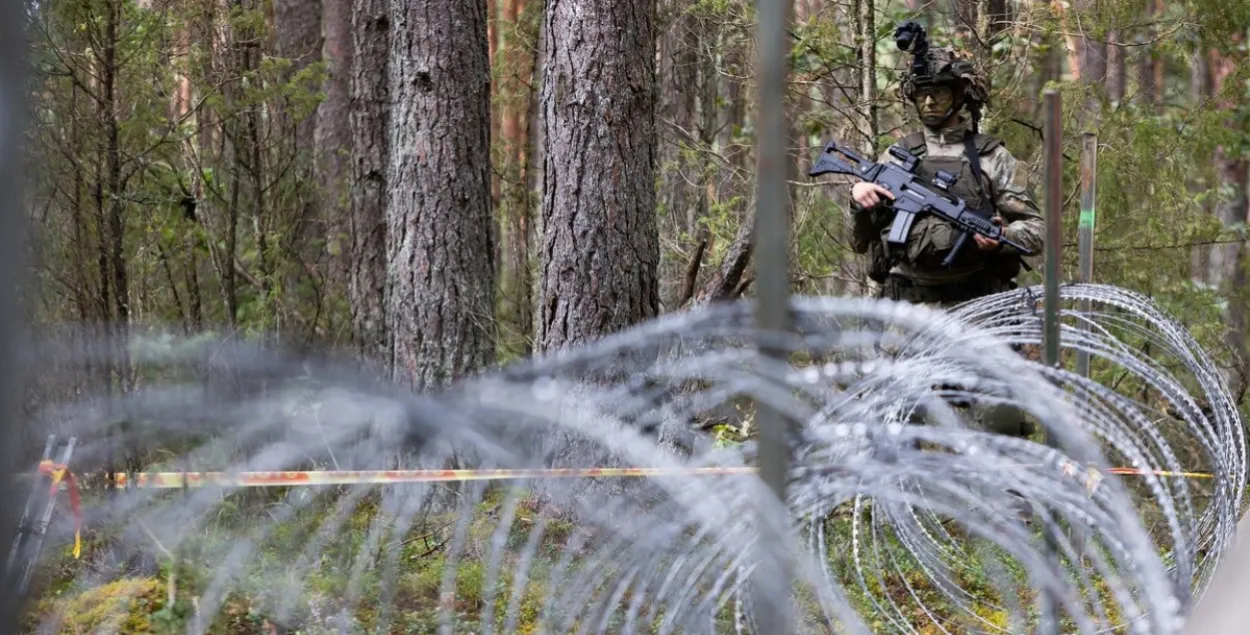 Литовско-белорусская граница, иллюстративное фото
