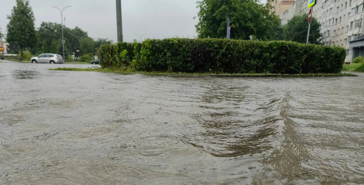 Солигорск затопило
