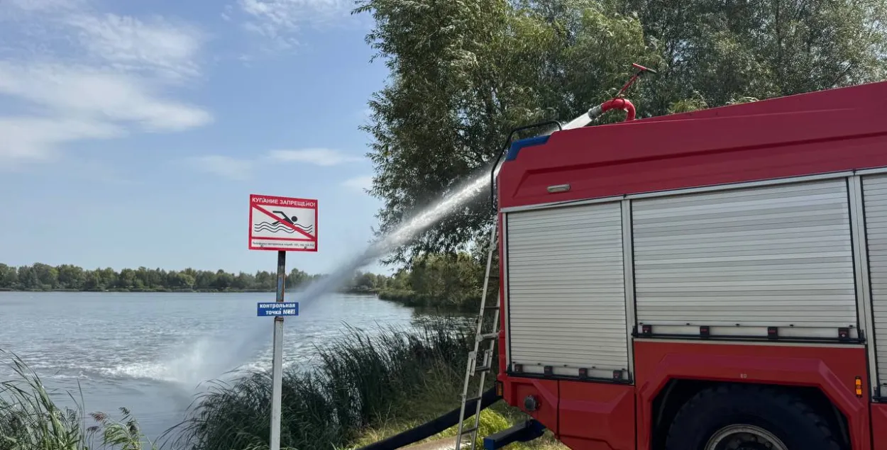 Аэрацыя возера Вычулкі ў Брэсце
