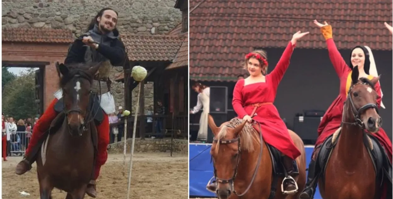 Выступления всадников в Лиде
