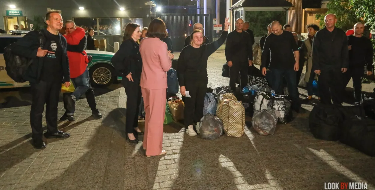 Сустрэча вызваленых палітвязняў у Вільні
