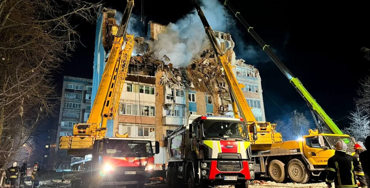 Разрушенный дом в Тернополе
