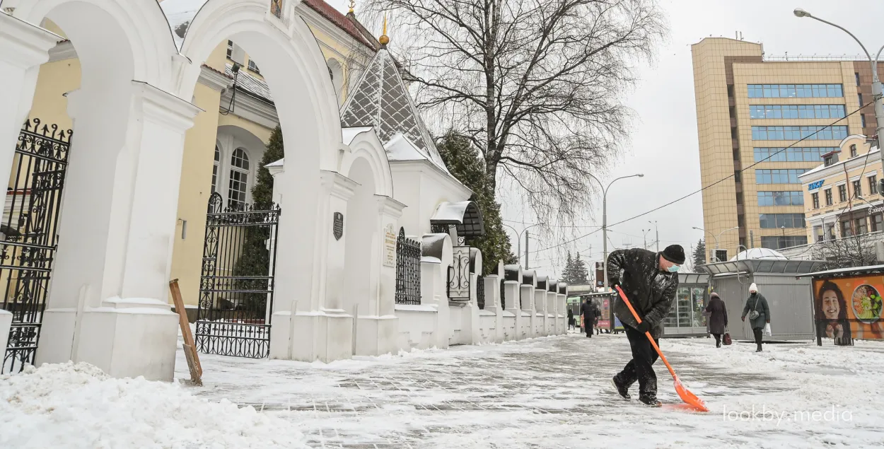 Зимняя погода в Минске
