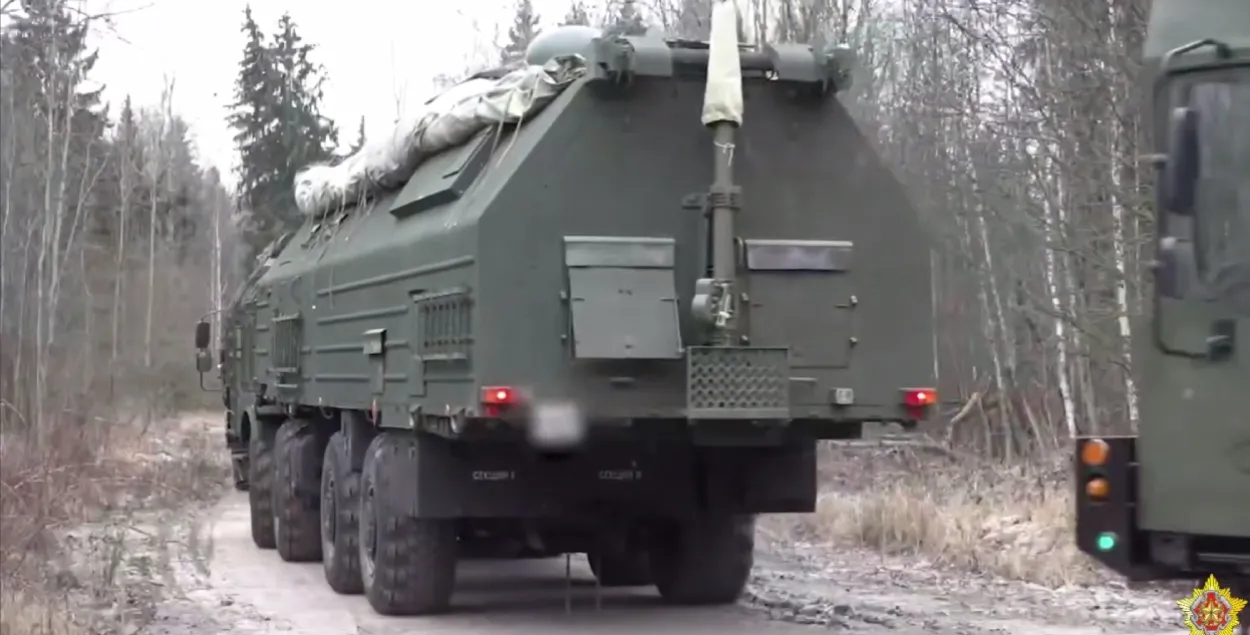 Стоп-кадр из сюжета Министерства обороны про постановку "Орешника" на боевое дежурство
