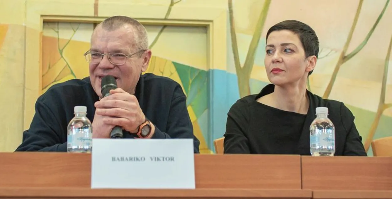 Віктар Бабарыка і Марыя Калеснікава
