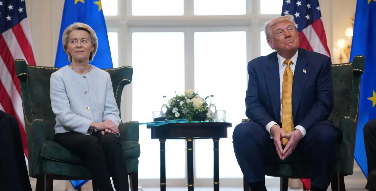 Урсула фон дер Ляйен и Дональд Трамп
