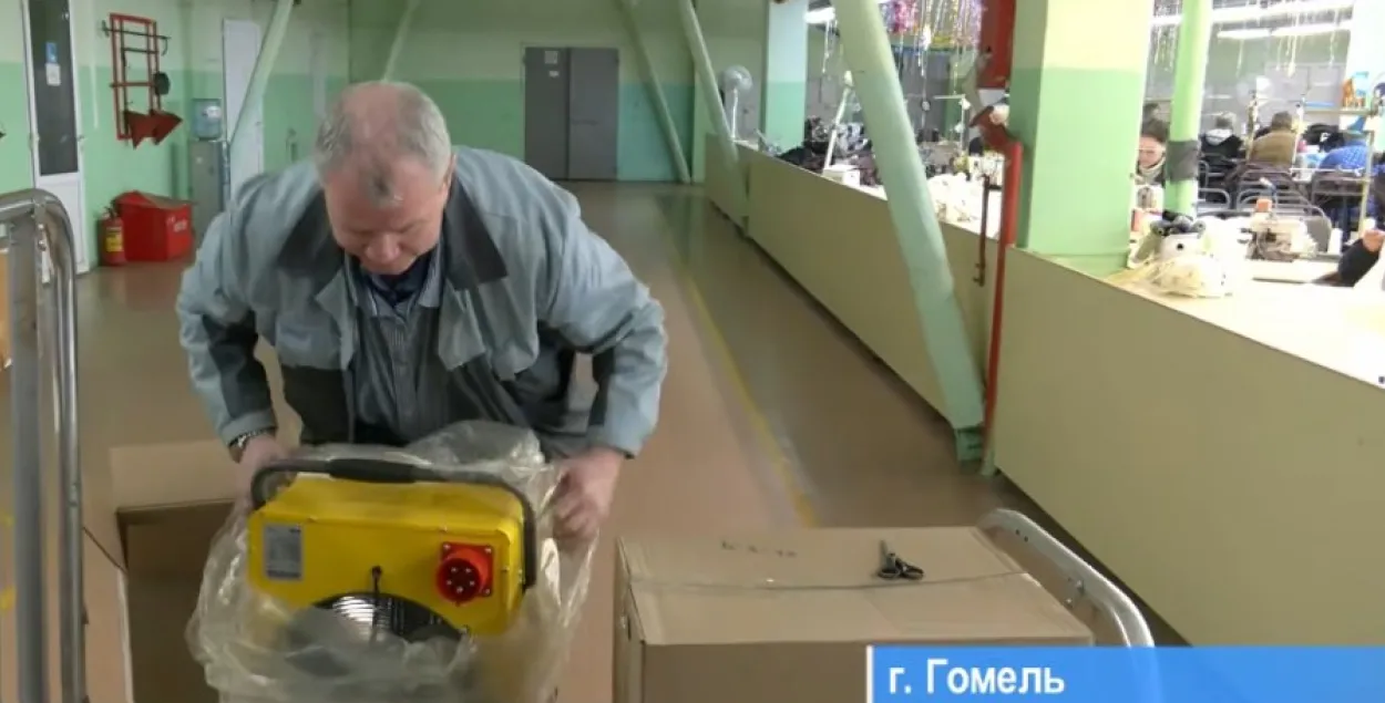 Цеплавая гармата на гомельскім прадпрыемстве&nbsp;
