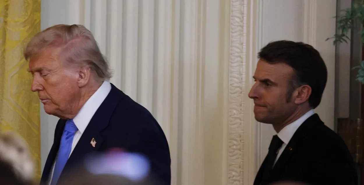 Дональд Трам и Эммануэль Макрон
