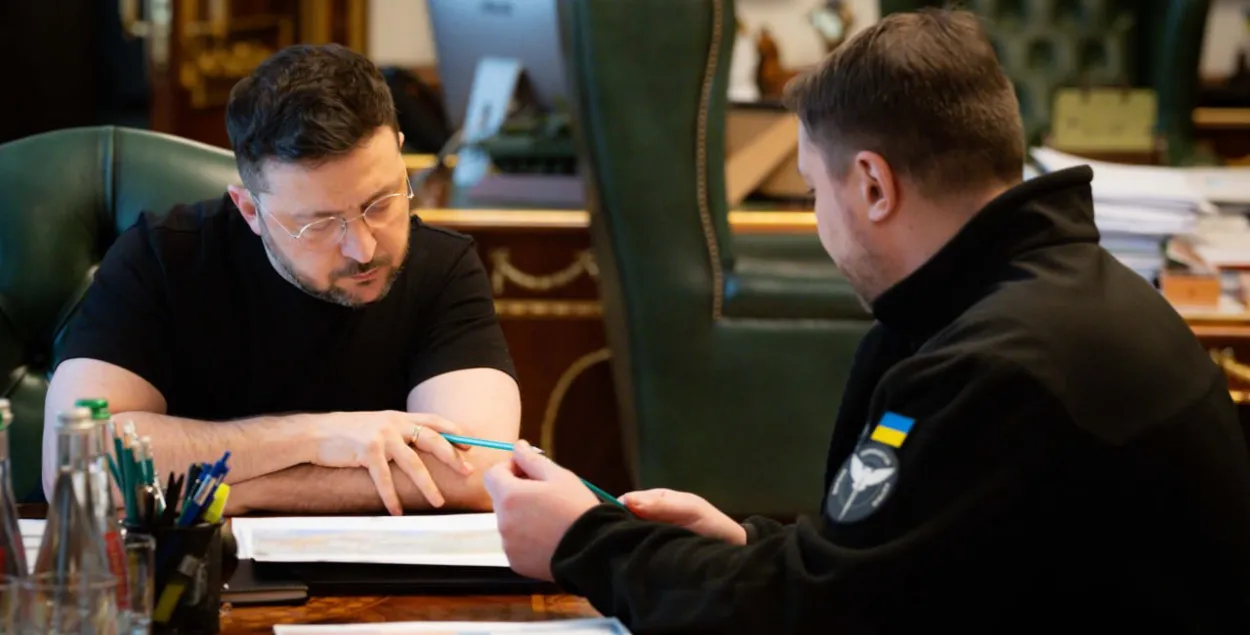 Уладзімір Зяленскі і Кірыл Буданаў
