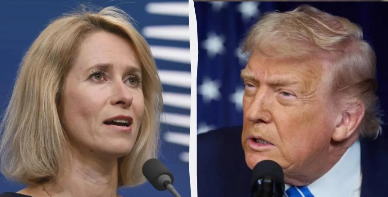 Кая Калас і Дональд Трамп
