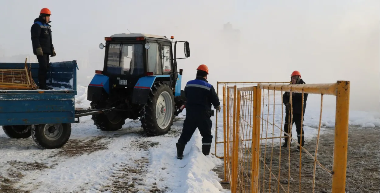 Рамонтныя работы на цепламагістралі
