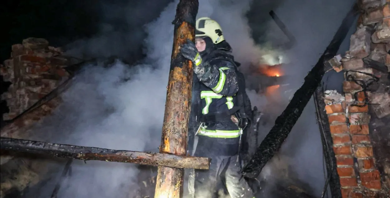 Последствия российского удара на Харьковщине
