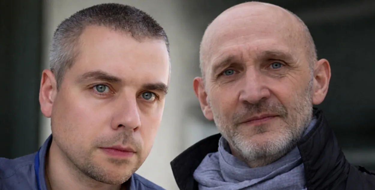 Былыя кіраўнікі баранавіцкага партала BAR24 Андрэй Пакаленка і Уладзімір Янукевіч
