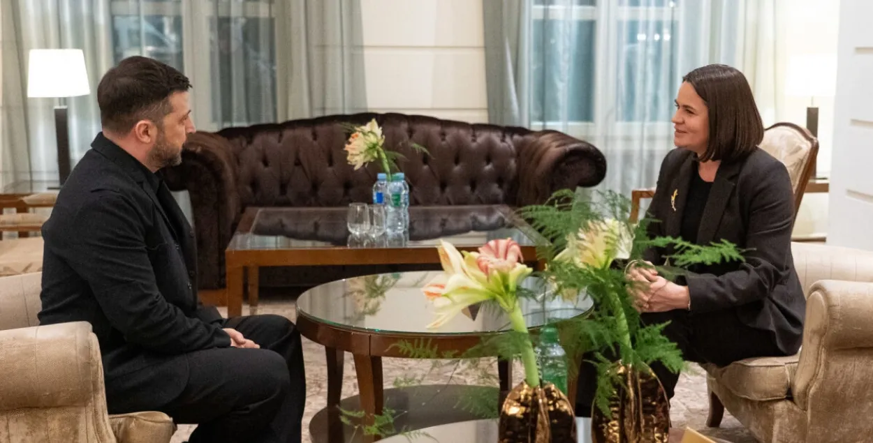 Владимир Зеленский и Светлана Тихановская
