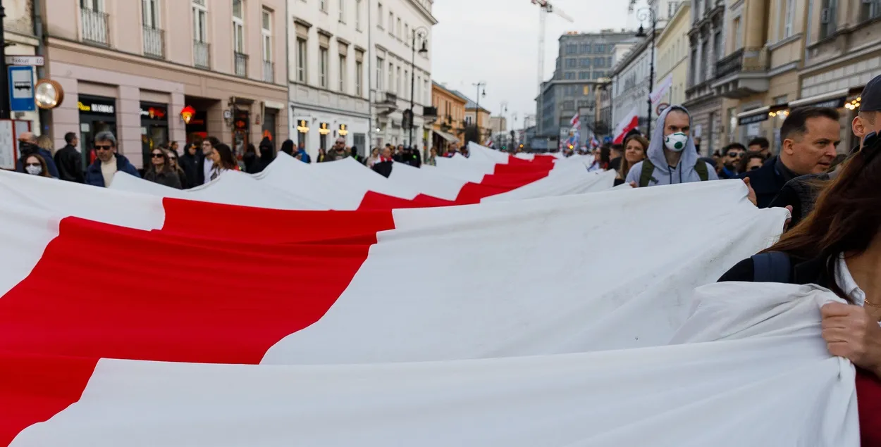 Як і ў 2025 годзе, ён запомніўся пранесеннем па цэнтры горада 330-метровага бел-чырвона-белага сцяга

