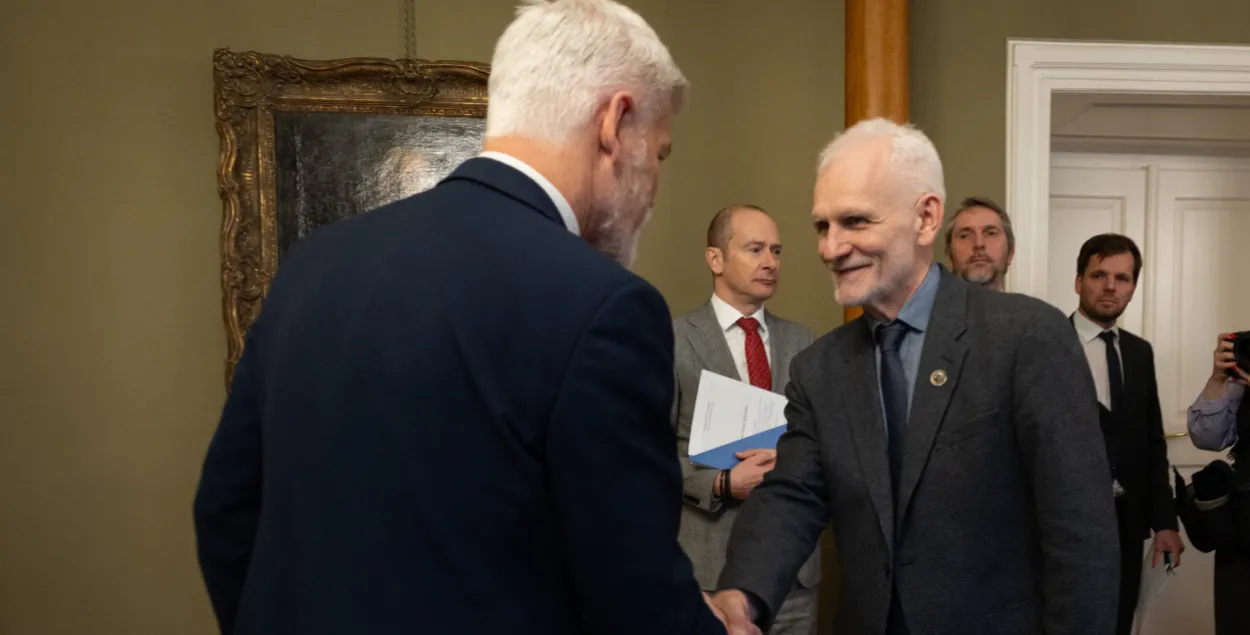 Прэзідэнт Чэхіі сустрэўся з Алесем Бяляцкім
