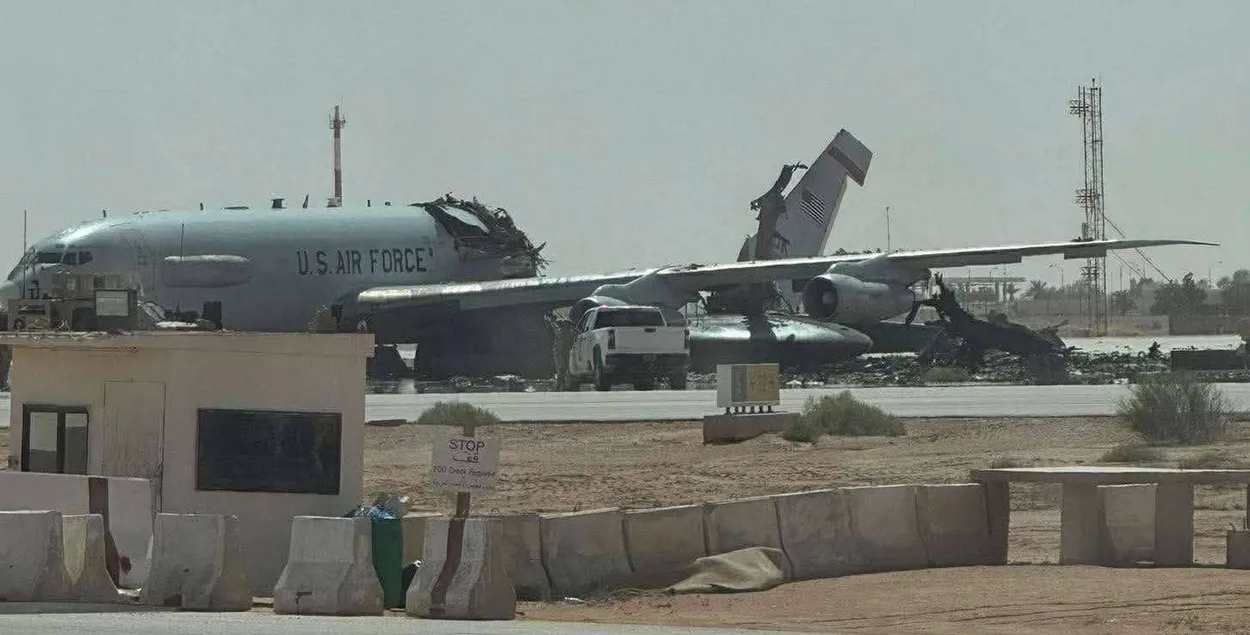 Cамолет дальнего радиолокационного обнаружения E-3 Sentry находился на авиабазе в Саудовской Аравии
