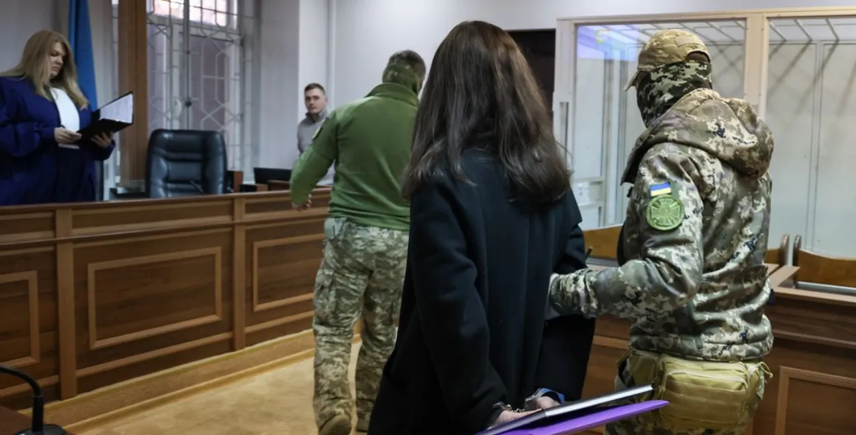 Іна Кардаш на пасяджэнні Шаўчэнскаўскага райсуда Кіева
