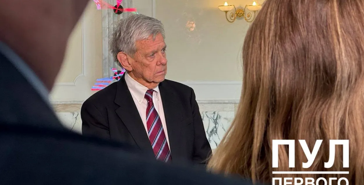 Джон Коўл пасля сустрэчы з Лукашэнкам
