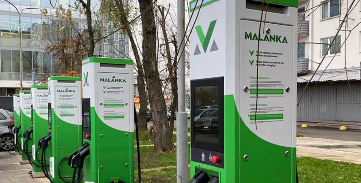 Сетка зарадных станцый Malanka
