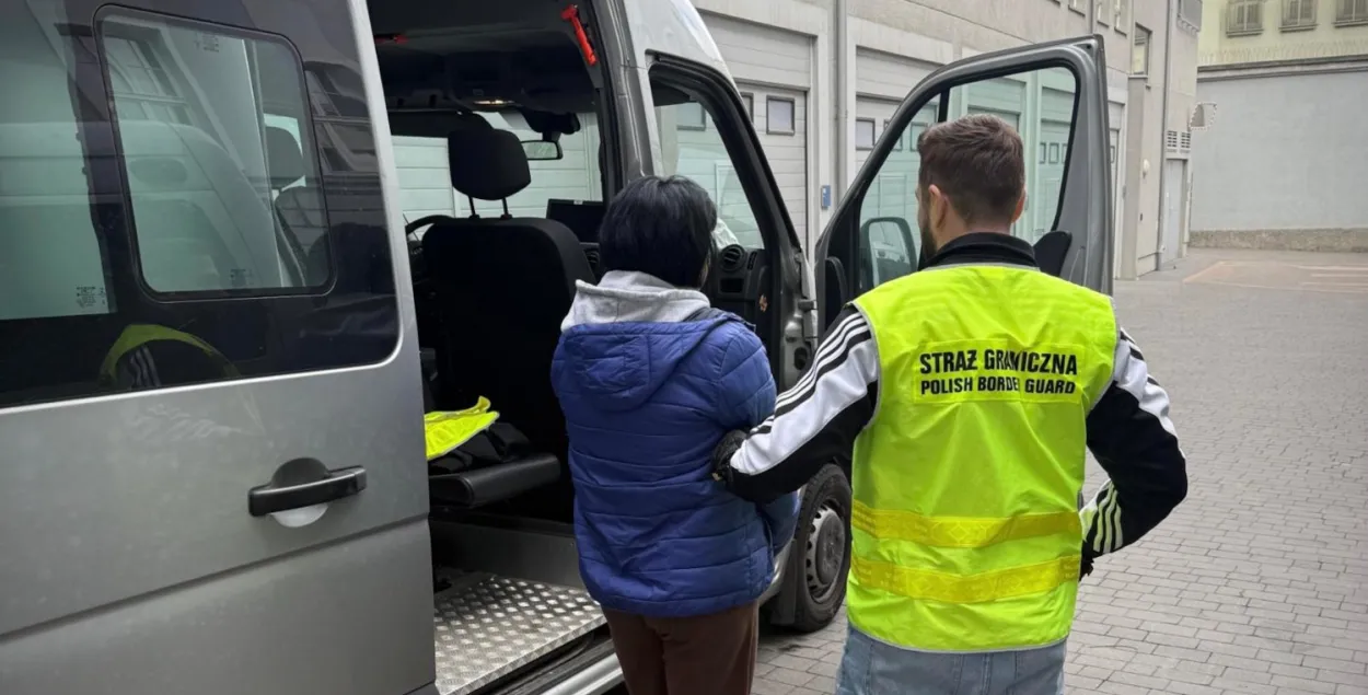 Затрыманне ўкраінкі ў Лодзі&nbsp;
