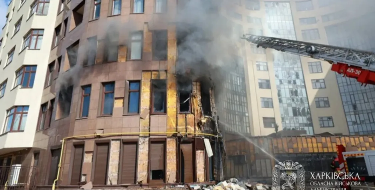 Наступствы ўдару па Харкаве
