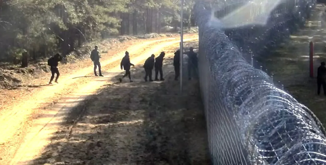 На беларуска-літоўскай мяжы
