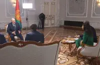 Александр Лукашенко во время интервью / president.gov.by​