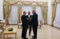 Владимир Путин, Виктор Медведчук и Александр Лукашенко / ria.ru​