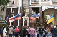 Protest outside the Belarusian embassy in Kyiv / Ukrinform