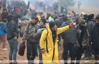 Мигранты на белорусско-польской границе, 8 ноября 2021 года / БЕЛТА​