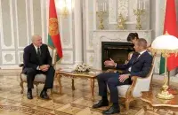 Александр Лукашенко и президент УЕФА Александер Чеферин​ / Reuters