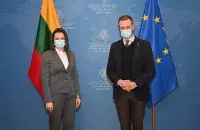 Светлана Тихановская и Габриэлюс Ландсбергис / Lithuanian MFA
