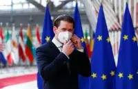 Канцлер Австрии Себастьян Курц на саммите в Брюсселе в мае 2021-го / Reuters​