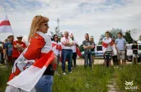 Белорусы на польско-белорусской границе / belsat.eu​