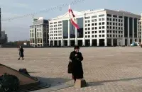 Нина Багинская на Октябрьской площади / @radiosvaboda​
